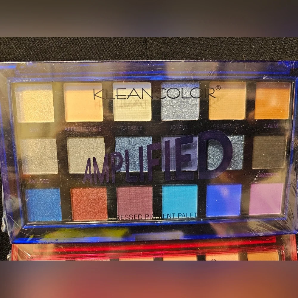 KleanColor Amplified 2 Eye Shadow Palettes each 18 Colors